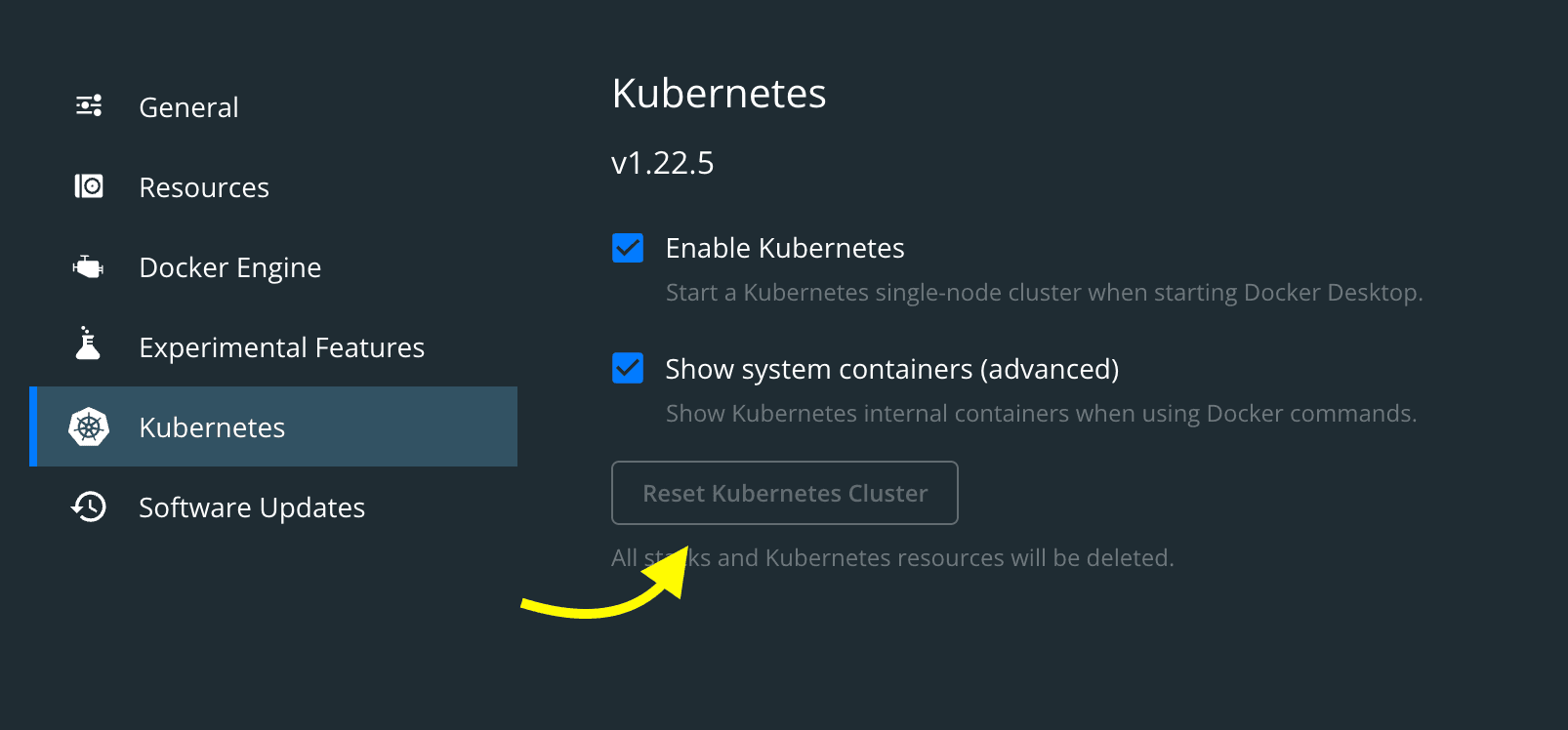 Reset kubernetes cluster